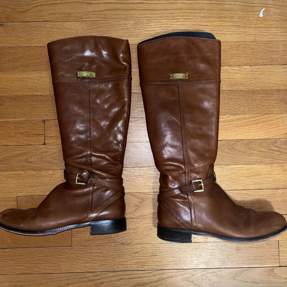 Brown Leather Riding Boots